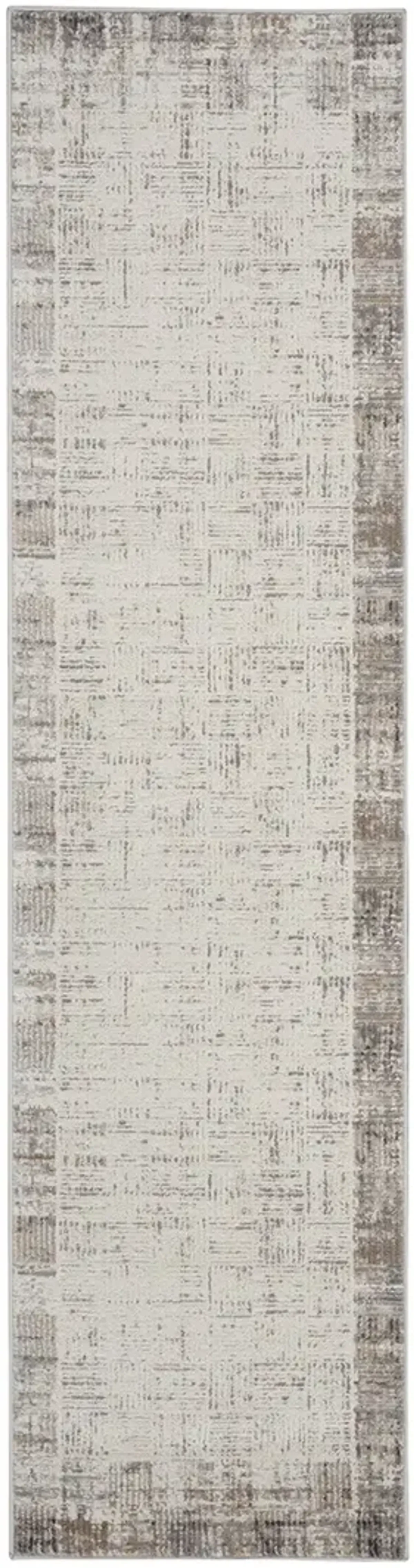 Elation ETN05 Ivory/Gray 2'3" x 7'6" Rug