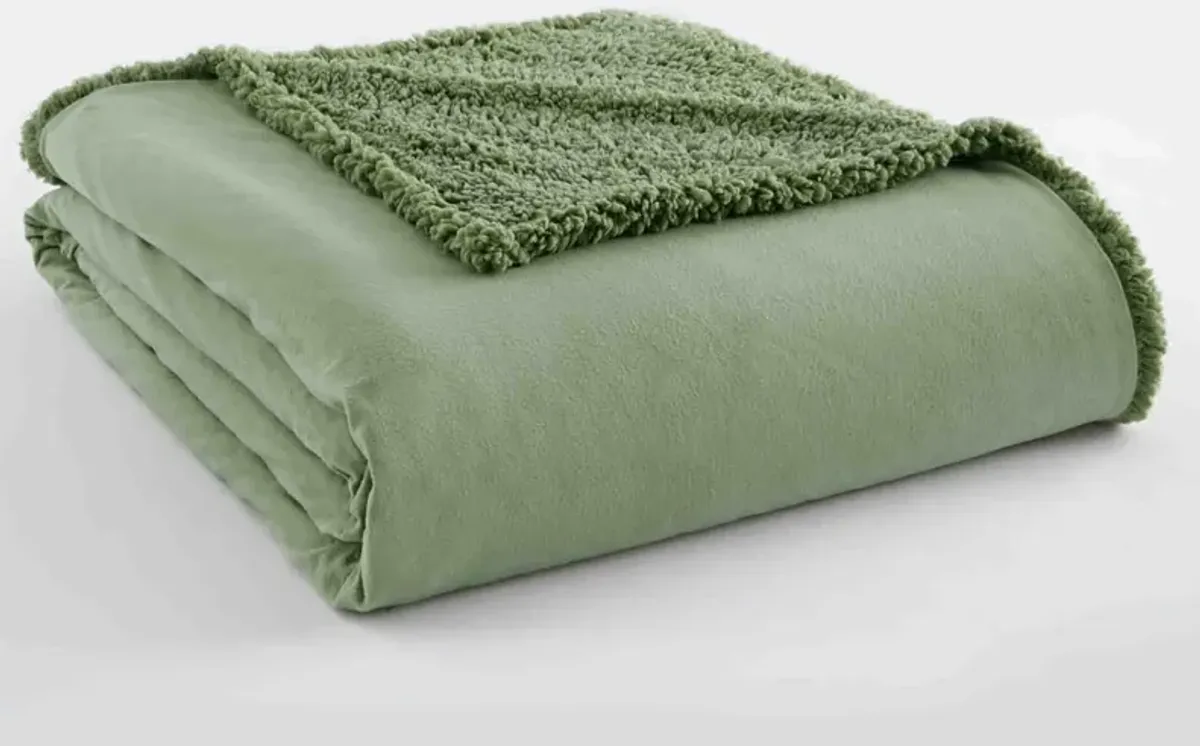 Micro Flannel Reverse to Sherpa Blanket, King