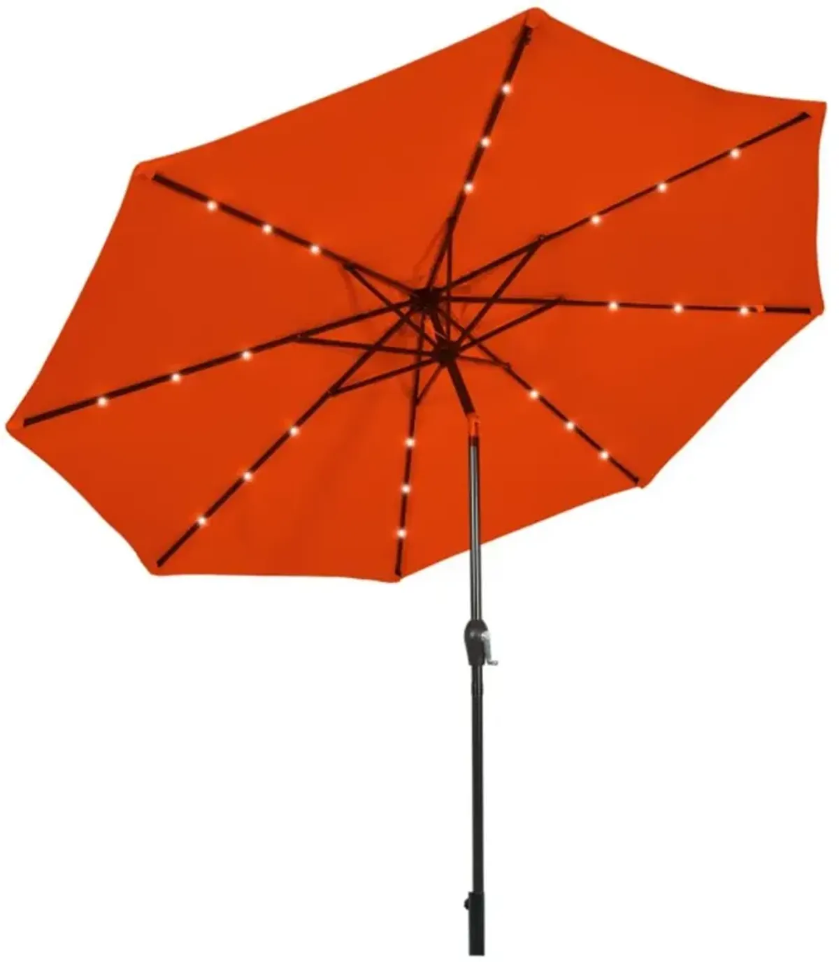 Hivvago 10 Feet Outdoor Patio Umbrella with Bright Solar LED Lights