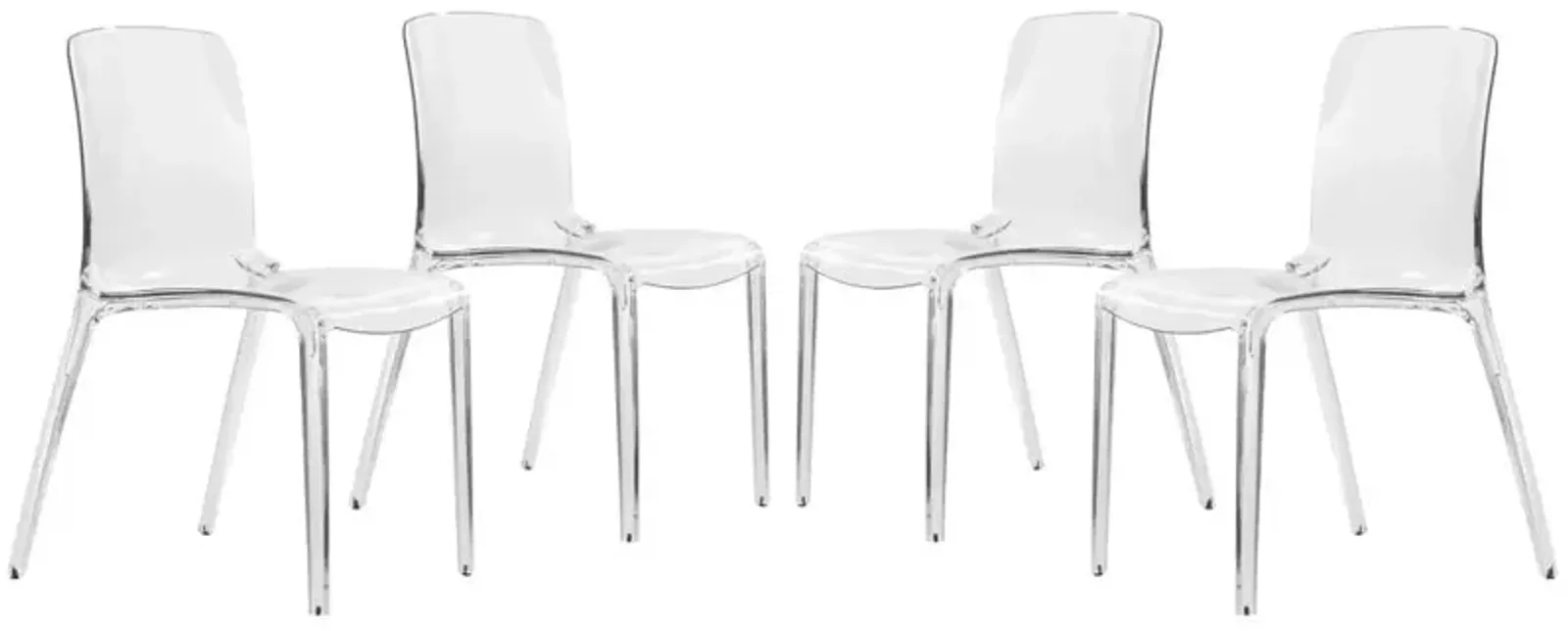 LeisureMod Murray Modern Dining Chair, Set of 4