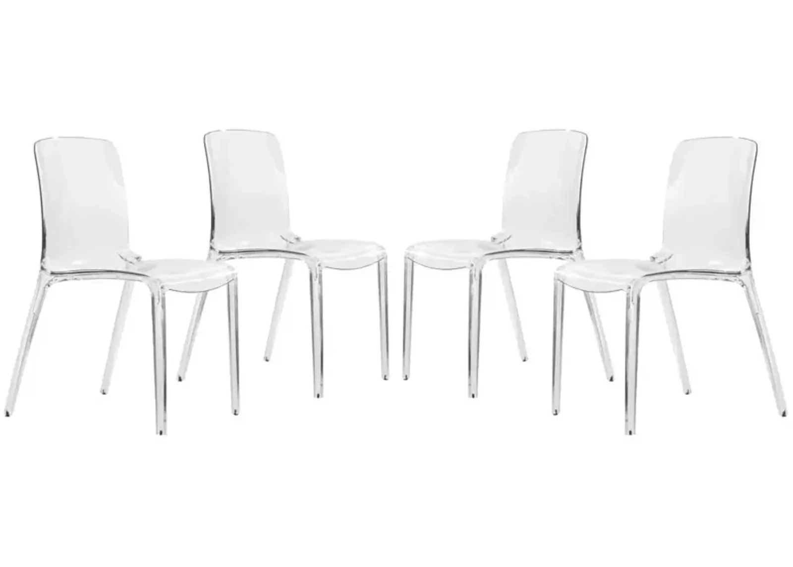 LeisureMod Murray Modern Dining Chair, Set of 4