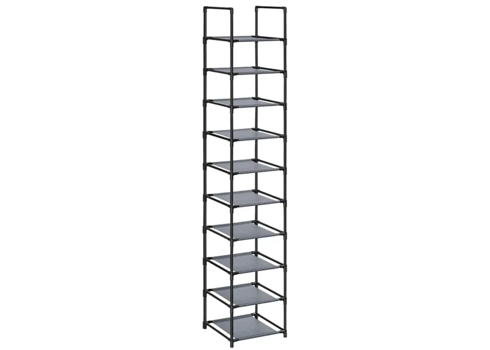 10-Tier Adjustable Shoe Rack for Efficient Storage and Organization