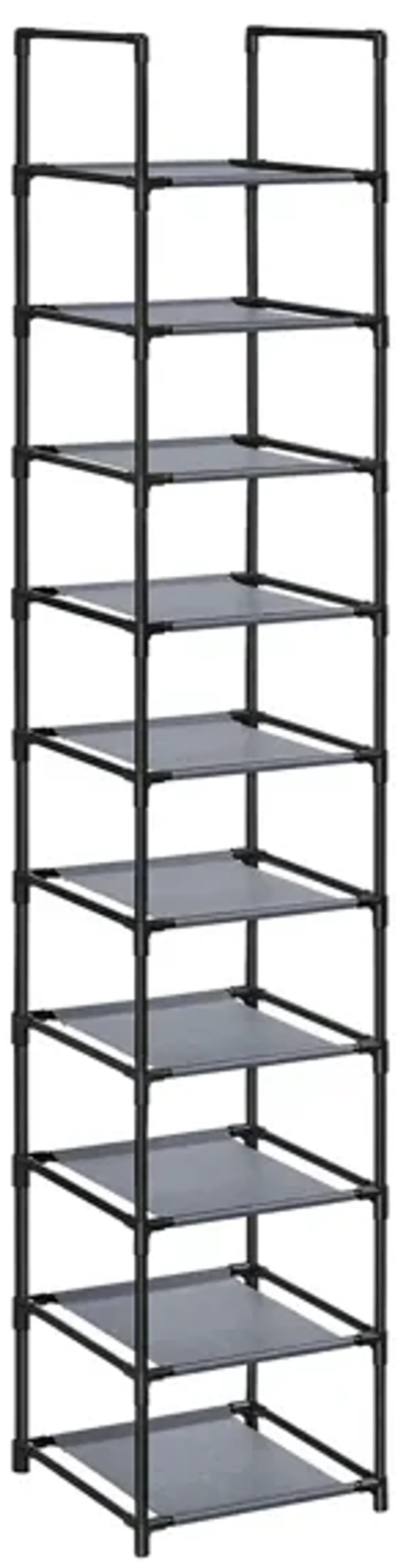 10-Tier Adjustable Shoe Rack for Efficient Storage and Organization