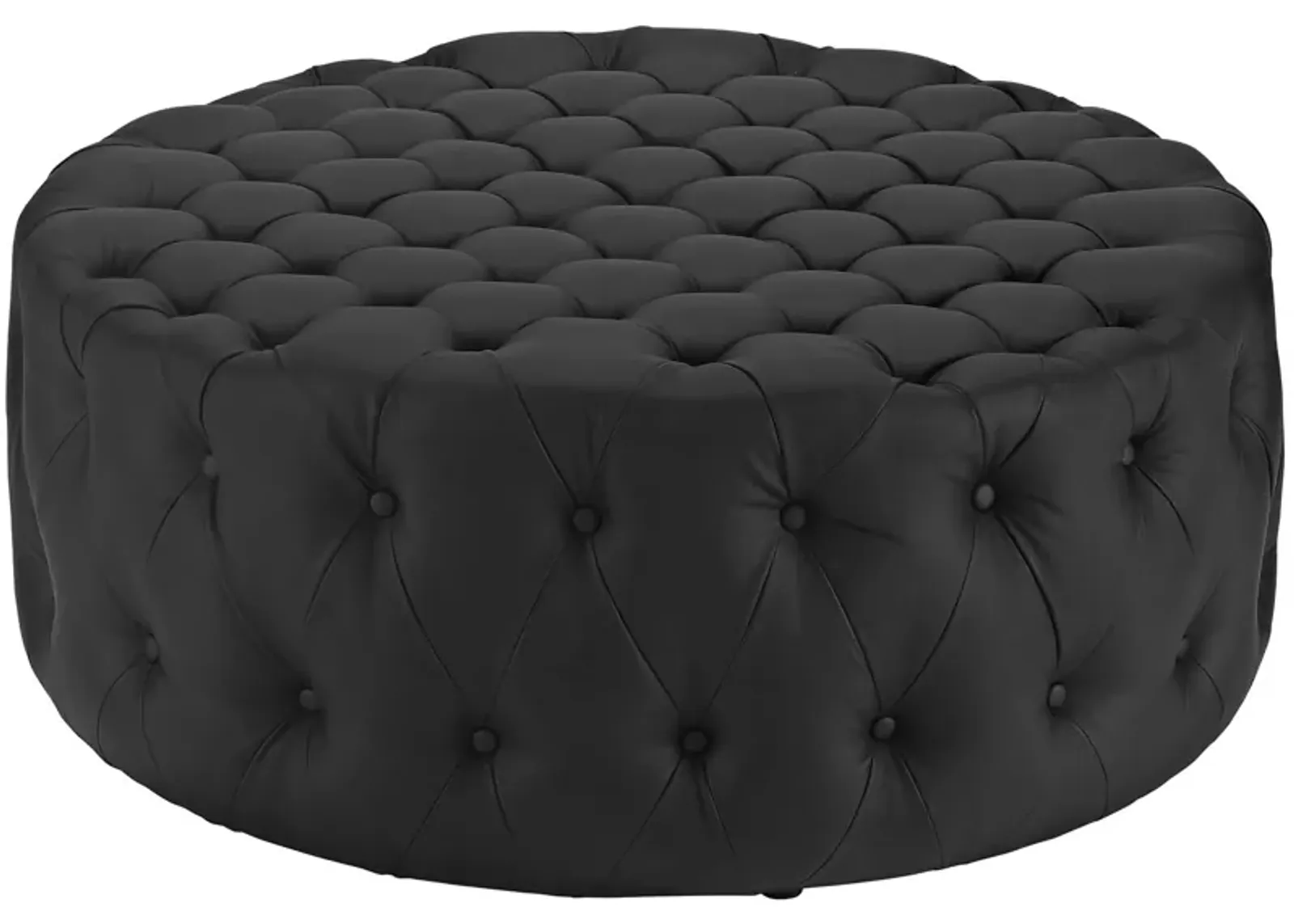 Amour Upholstered Vinyl Ottoman