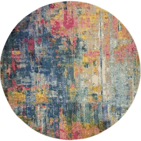 Celestial CES09 Blue/Yellow 7'10" x 10'6" Rug
