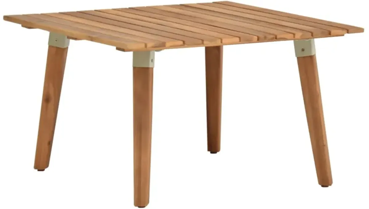 vidaXL Garden Coffee Table 23.6"x23.6"x14.2" Solid Acacia Wood