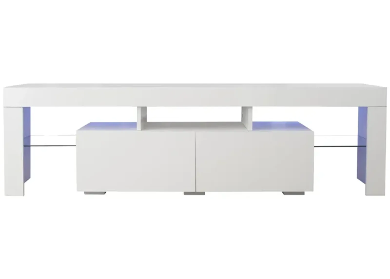 Modern TV Stand, 20S LED TV Stand with Remote Control Lights