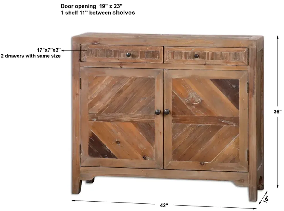 Hesperos Reclaimed Wood Console Cabinet