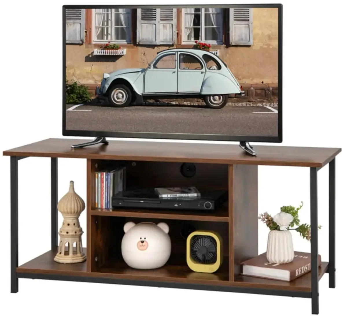 Hivvago Mid-Century TV stand Media Console Table with Adjustable Shelf