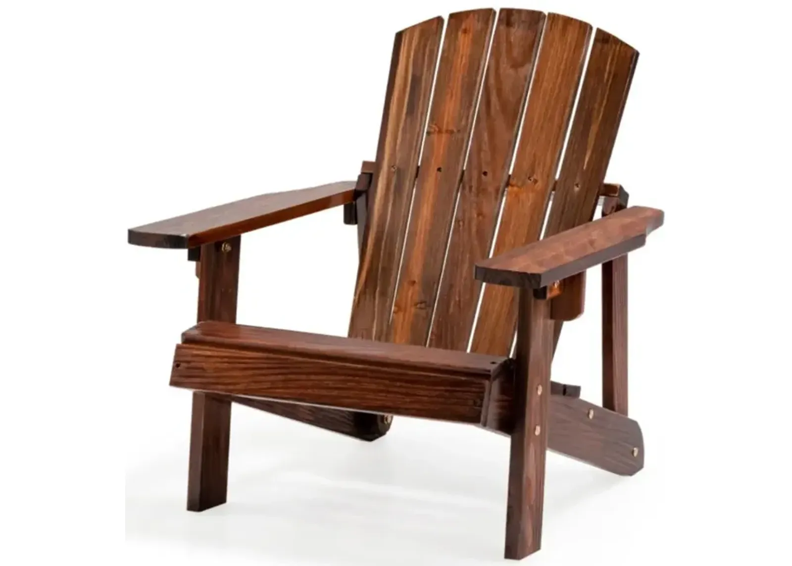 Hivvago Kid's Adirondack Chair with High Backrest and Arm Rest