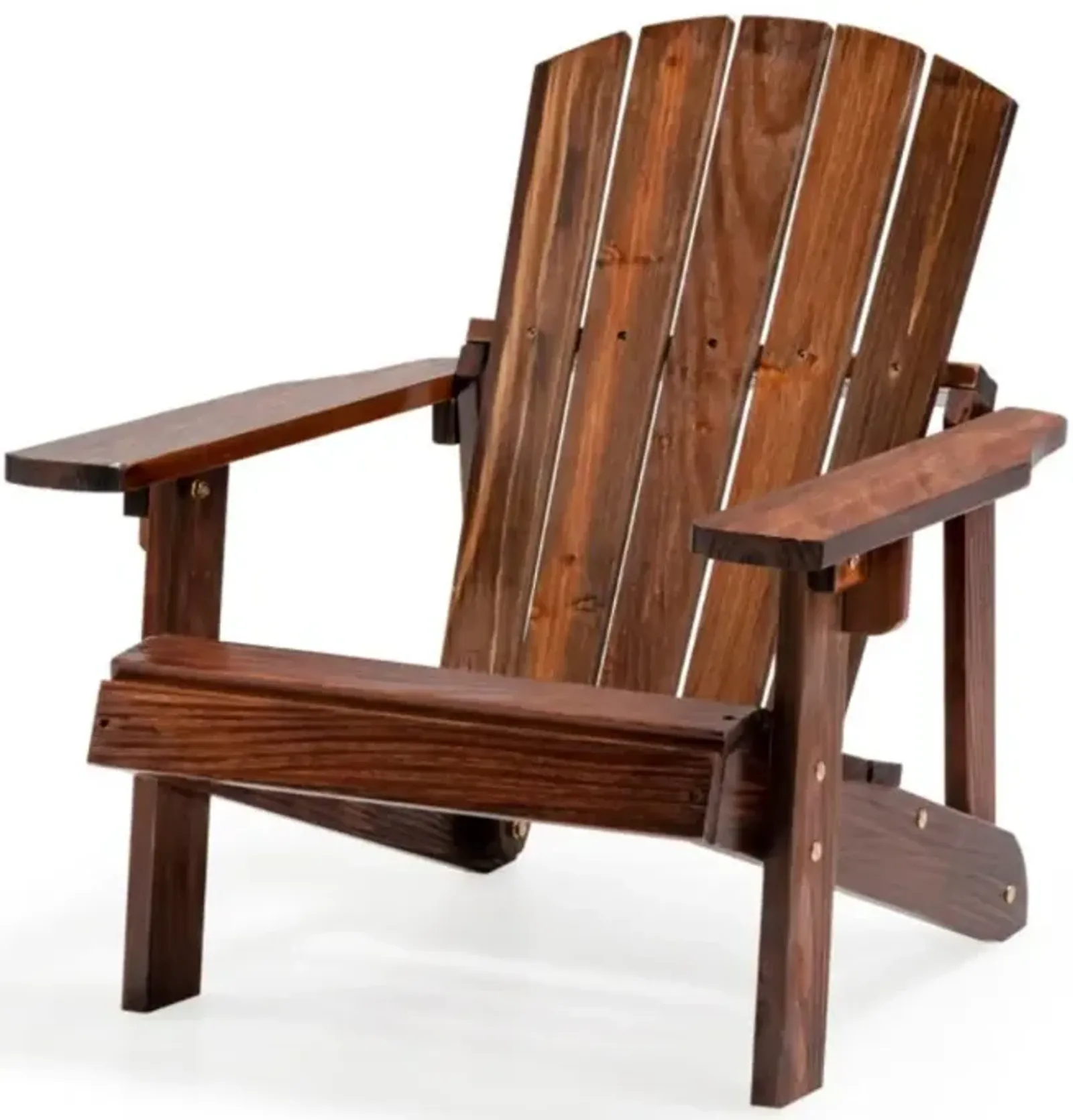 Hivvago Kid's Adirondack Chair with High Backrest and Arm Rest