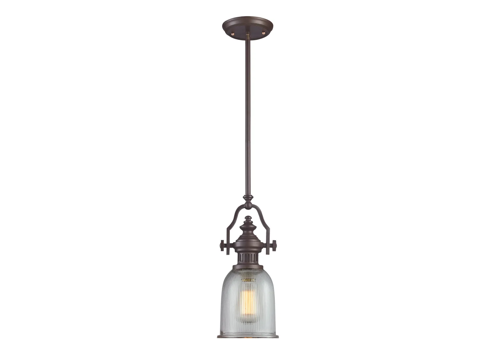 Chadwick 7'' Wide 1-Light Oiled Bronze Mini Pendant