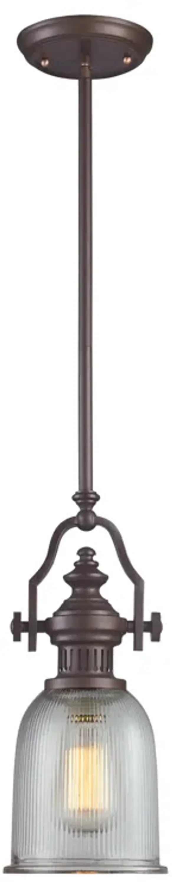 Chadwick 7'' Wide 1-Light Oiled Bronze Mini Pendant
