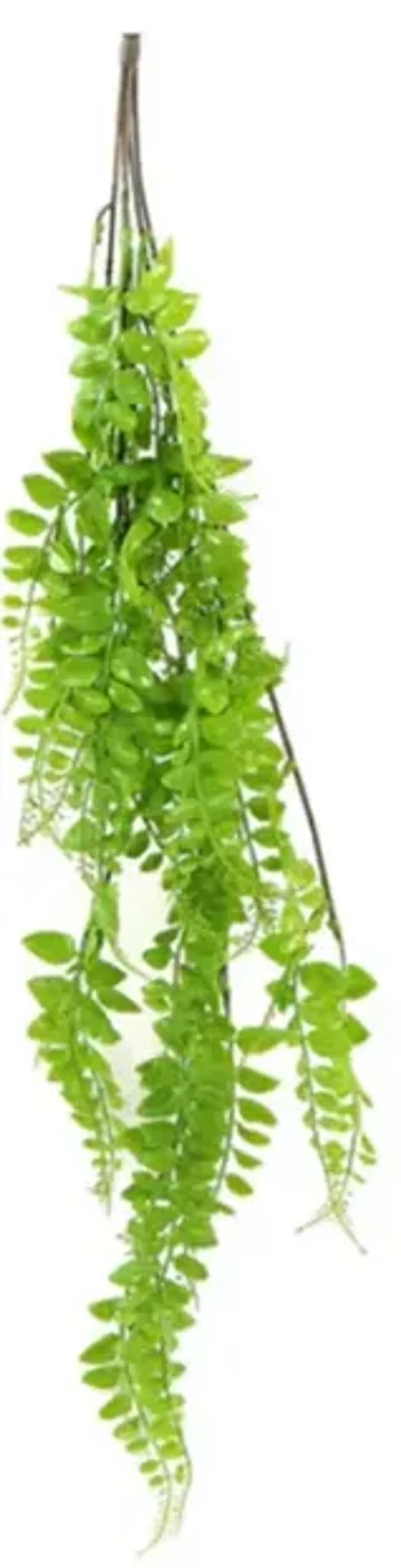 Artificial Light Green Hanging Button Fern Plant 31" UV Resistant