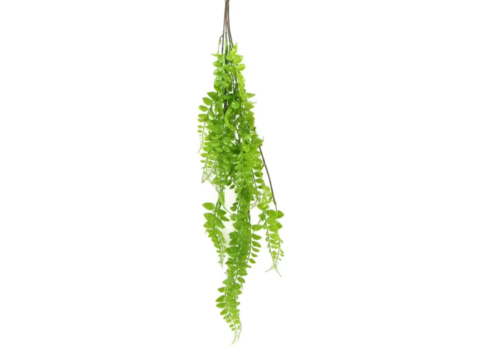 Artificial Light Green Hanging Button Fern Plant 31" UV Resistant