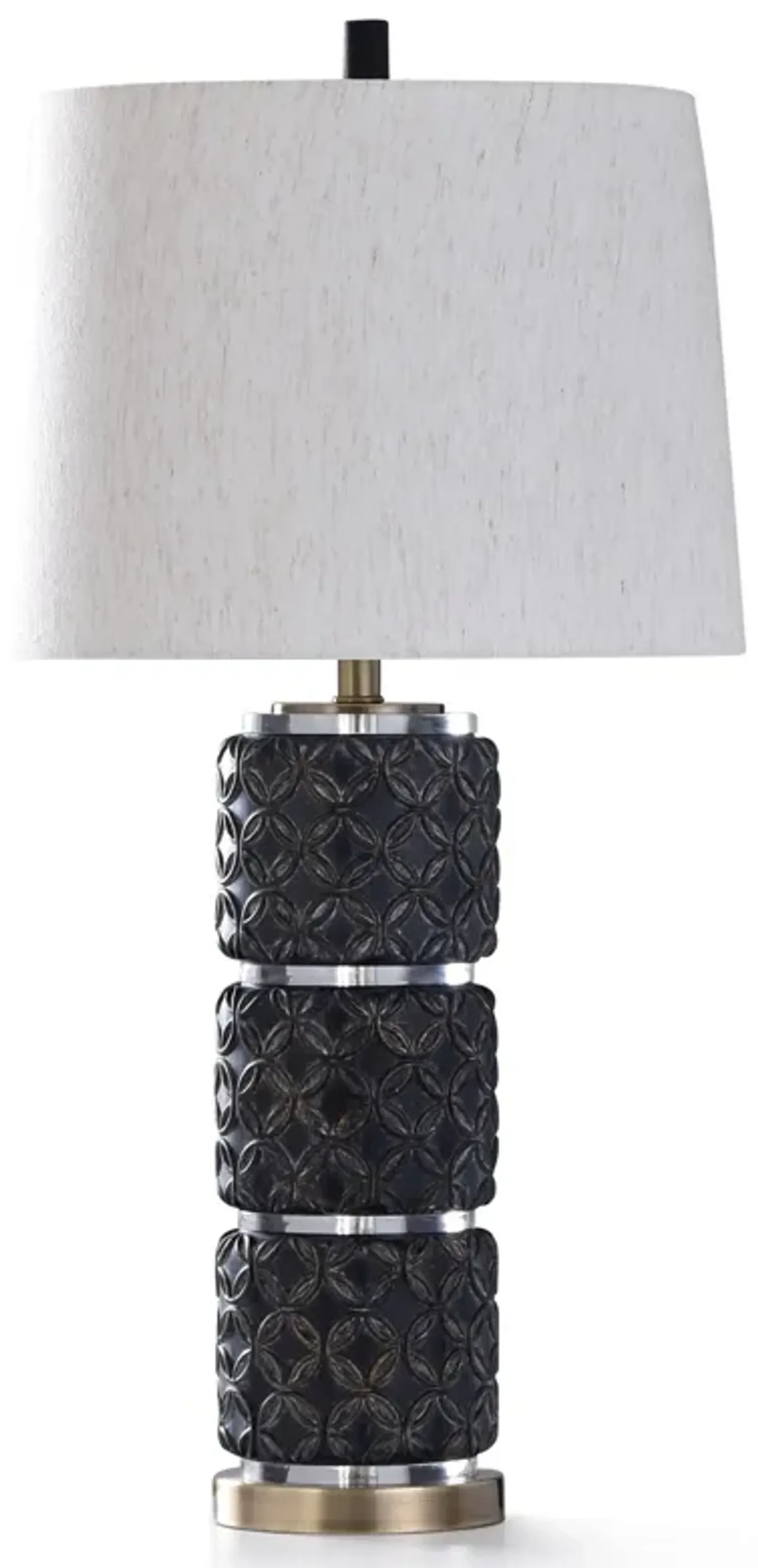 Clear Malta Black Table Lamp (Set of 2)