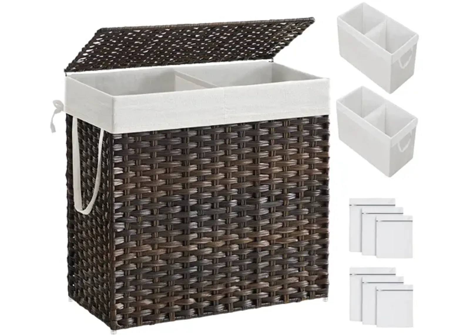 Collapsible Laundry Hamper Space-Saving Design with Easy-to-Carry Handles