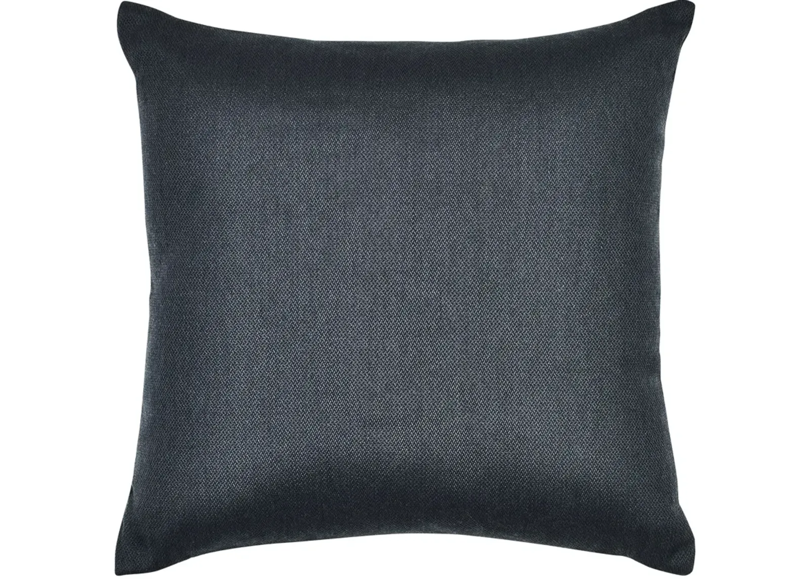 22" Charcoal Gray Solid Square Outdoor Patio Throw Pillow