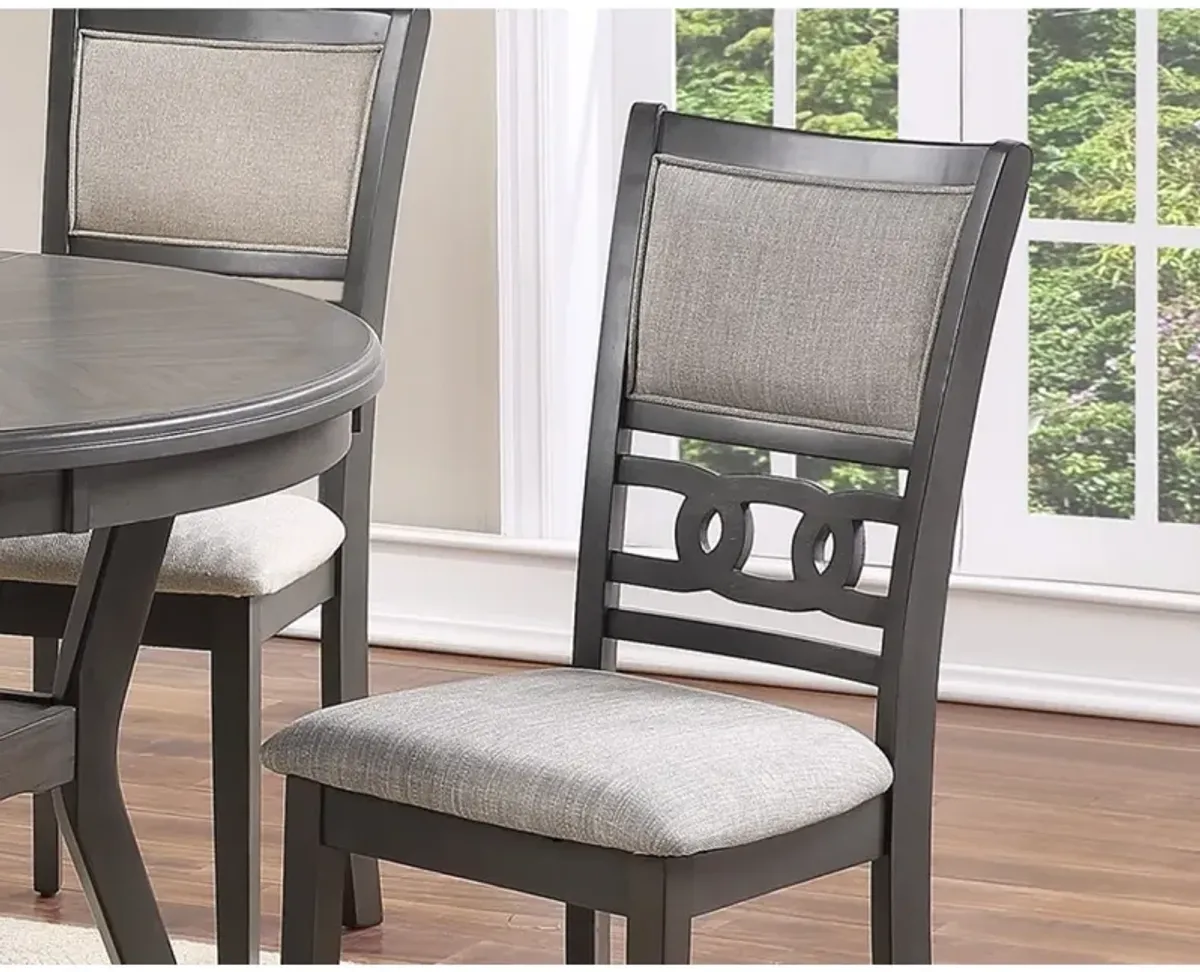 Grey Finish Dining Room Side Chairs Set