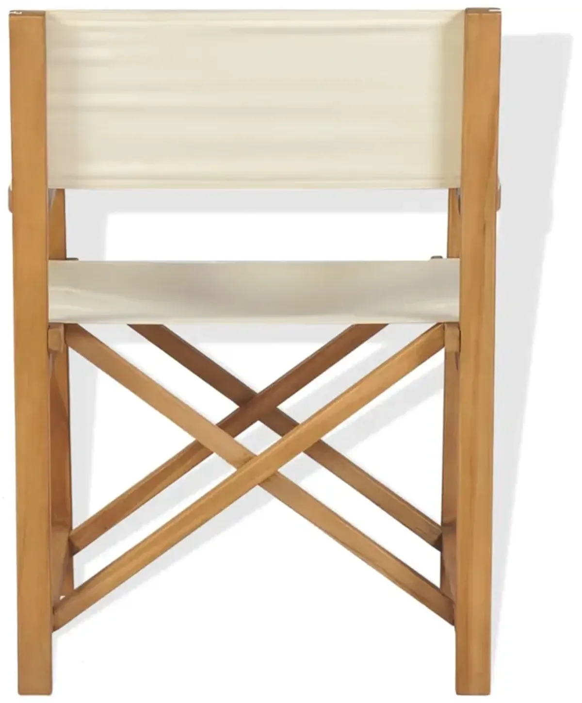 vidaXL Folding Director's Chairs 2 pcs Solid Teak Wood