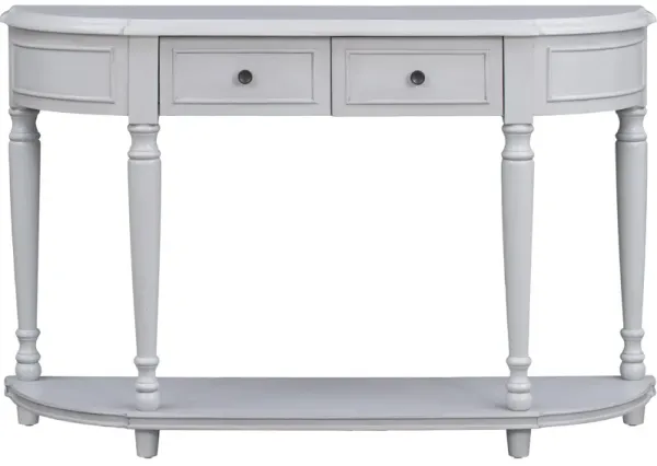 Merax Retro Circular Curved Design Console Table