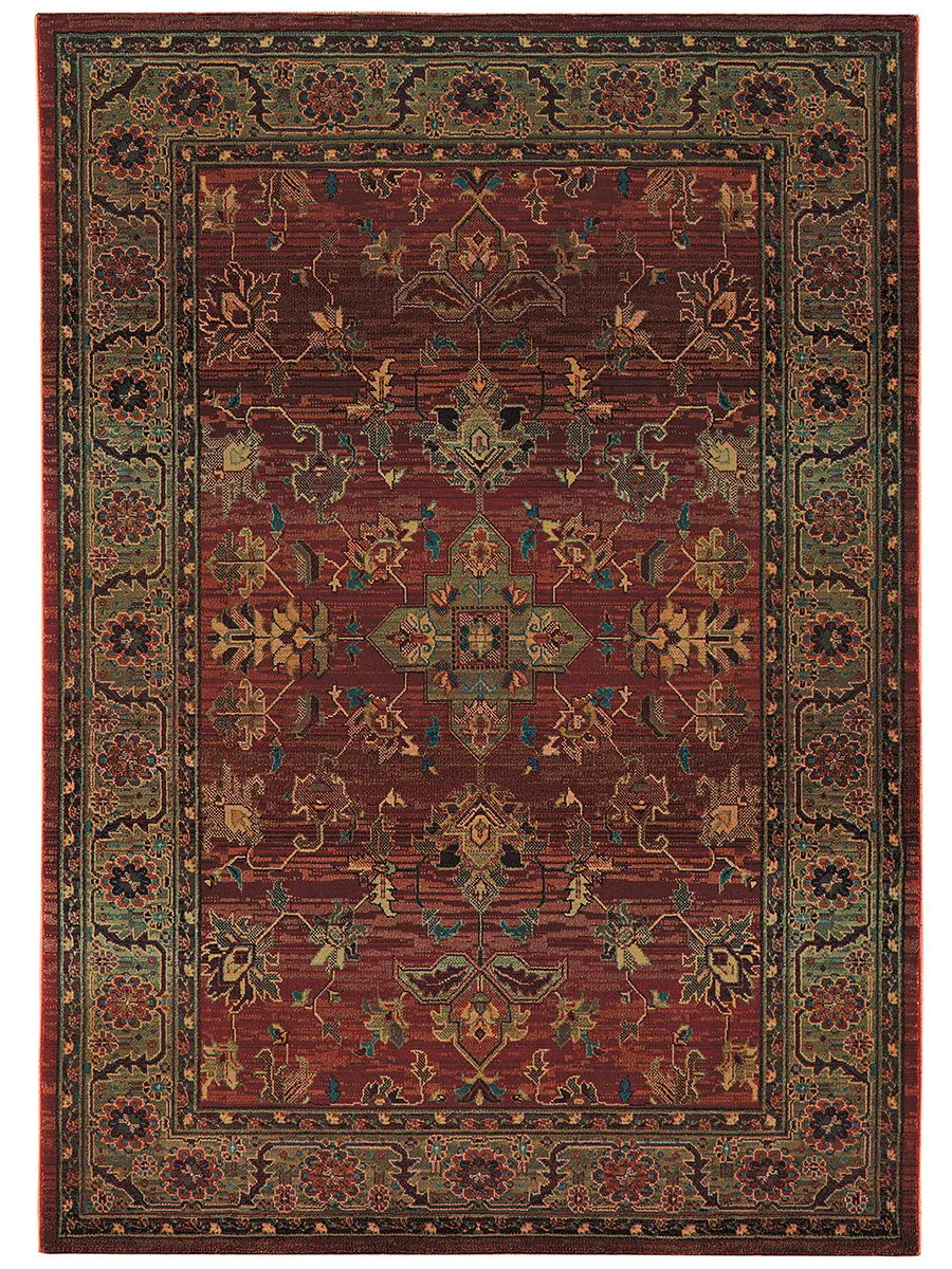 Kharma 2' x 3' Red Rug