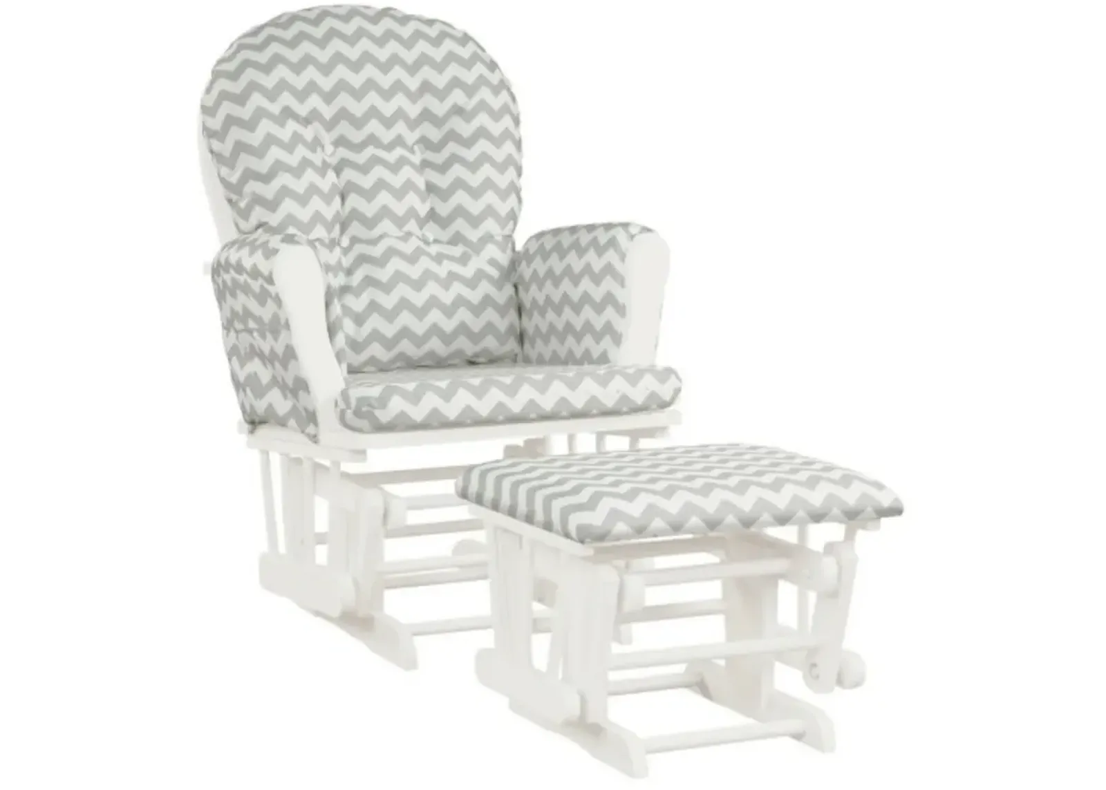 Baby Nursery Relax Rocker Rocking Chair Glider and Ottoman Set