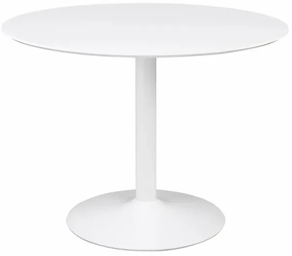 Lowry Round 40-inch Wood Top Dining Table White