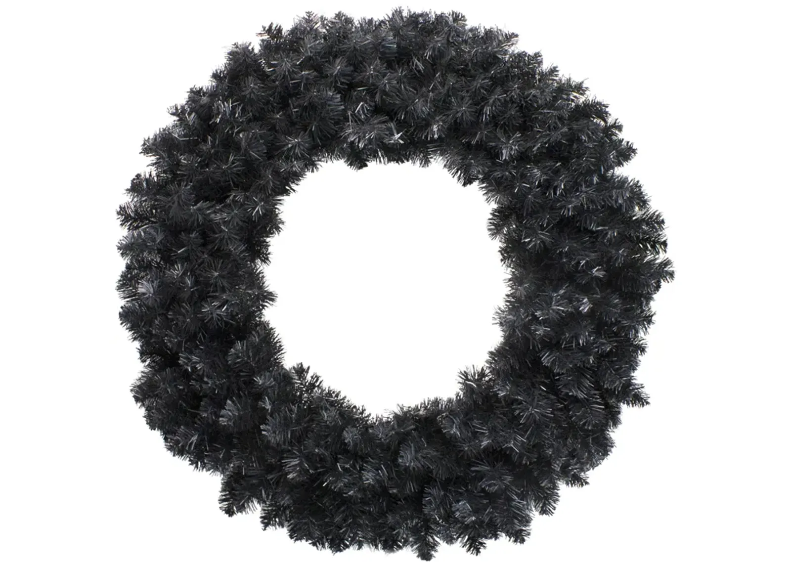 36" Black Colorado Spruce Artificial Halloween Wreath - Unlit