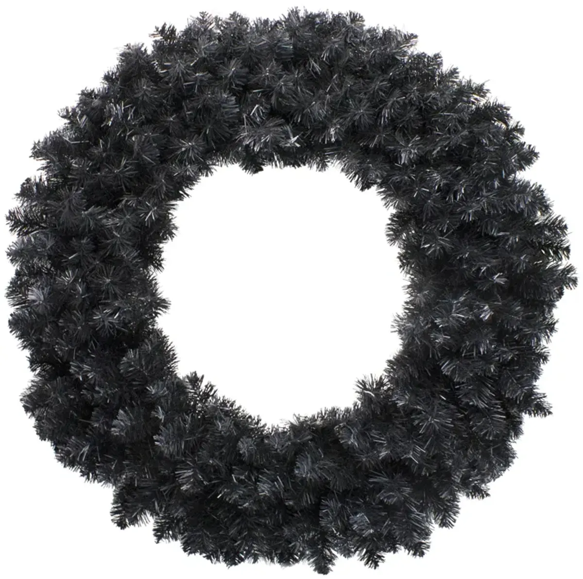 36" Black Colorado Spruce Artificial Halloween Wreath - Unlit