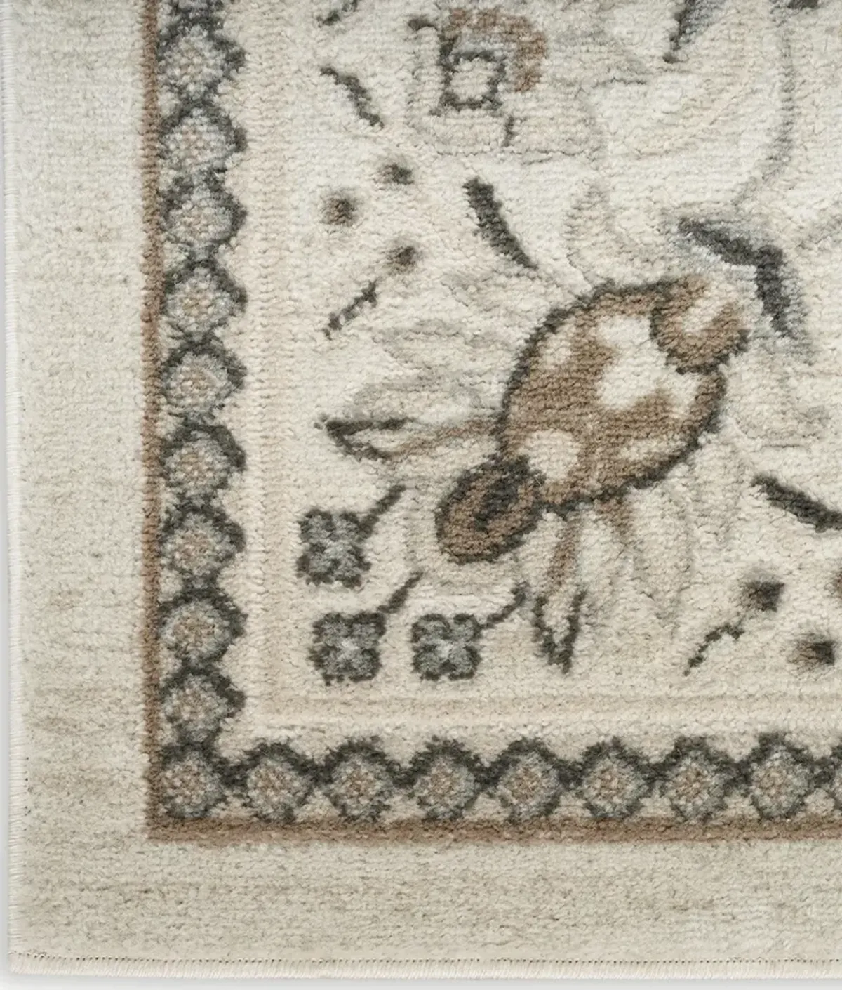 Serenity Home SRH02 Ivory/Mocha 2'2" x 7'6" Rug