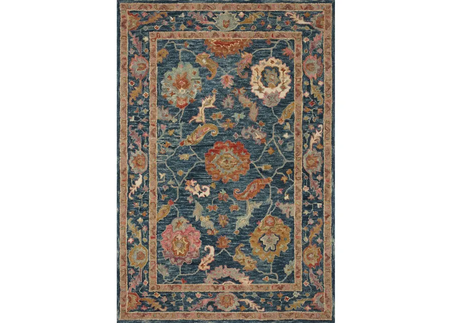 Padma PMA01 Marine/Multi 7'9" x 9'9" Rug