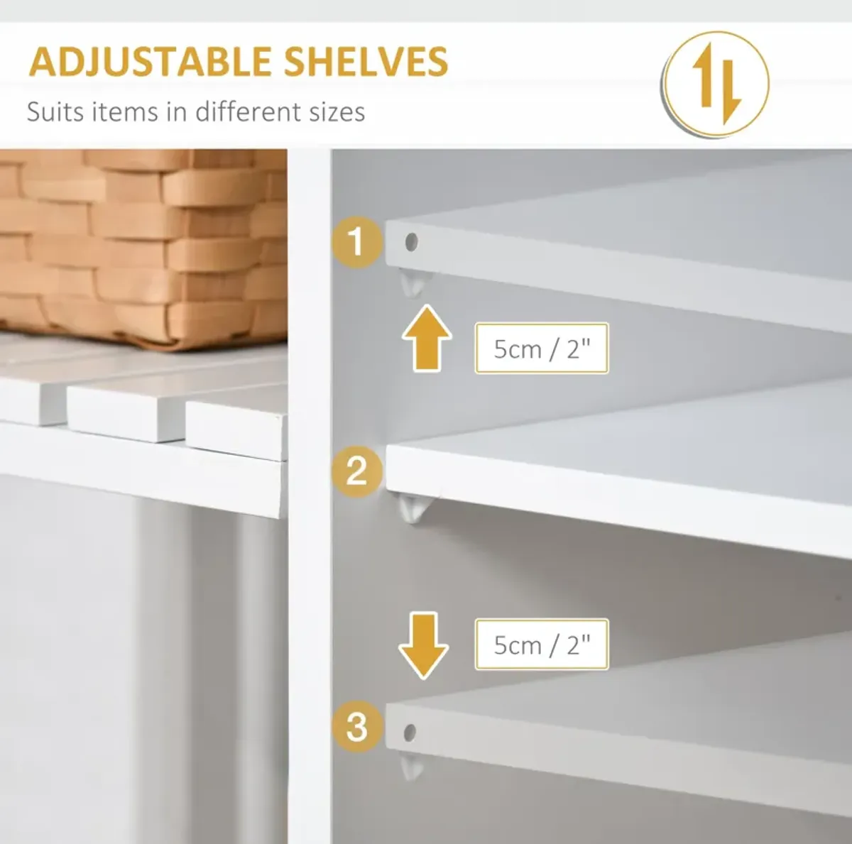 White Culinary Aid: Kitchen Trolley with Wood Top and Versatile Use