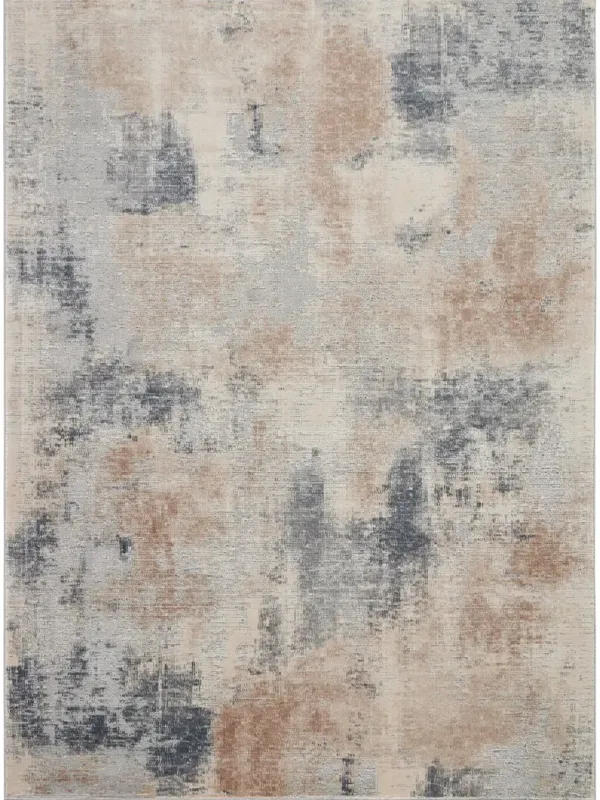 Rustic Textures RUS02 Beige/Gray 9'3" x 12'9" Rug