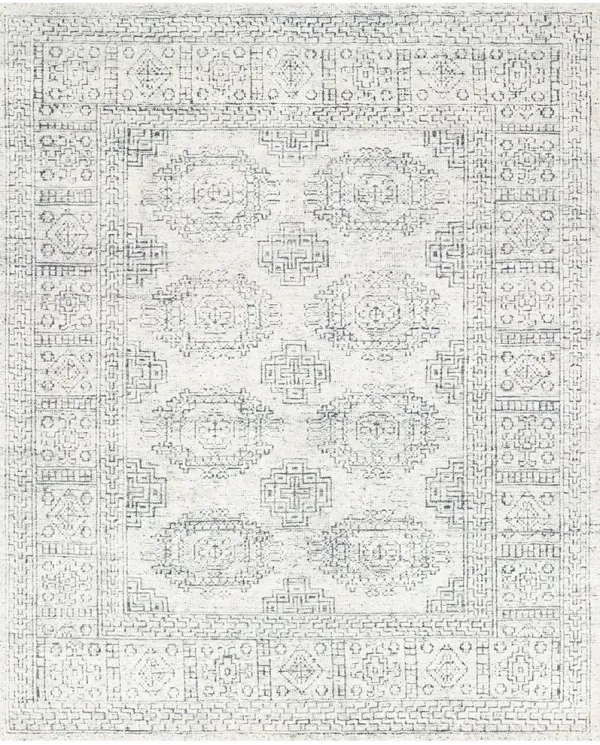 Vestige VQ01 White/Indigo 4' x 6' Rug
