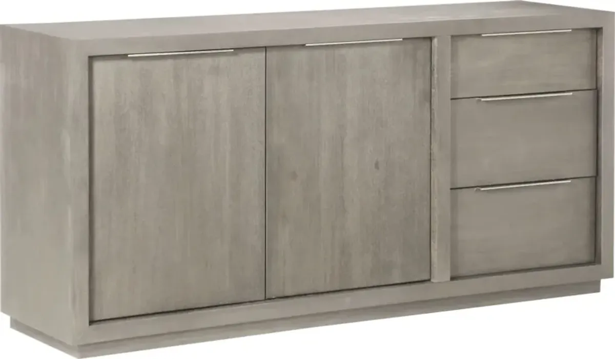 Oxford Three-Drawer Sideboard in Mineral