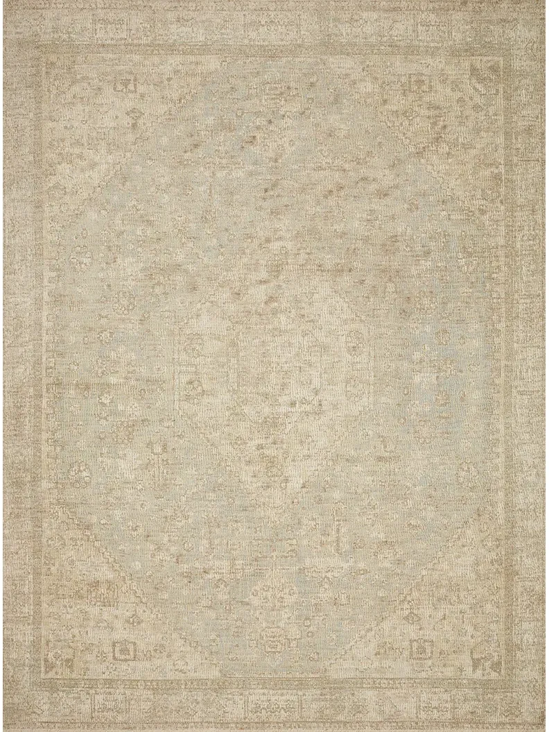 Priya PRY01 Ocean/Ivory 8'6" x 12' Rug