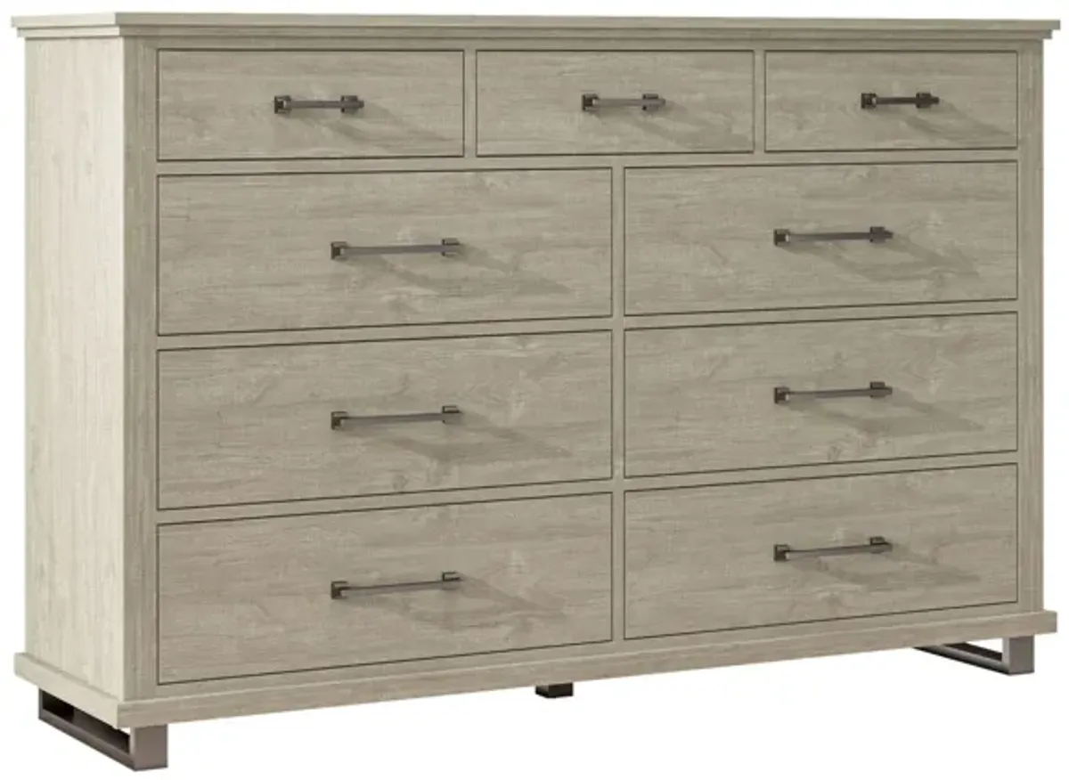 FESTIVO 64 in. Wide 9-Drawer Dresser