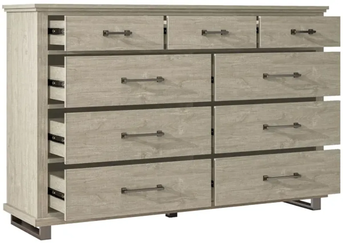 FESTIVO 64 in. Wide 9-Drawer Dresser