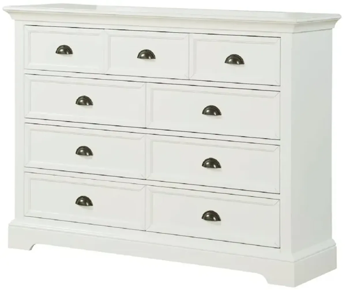 Tamarack 9-Drawer Dresser in White