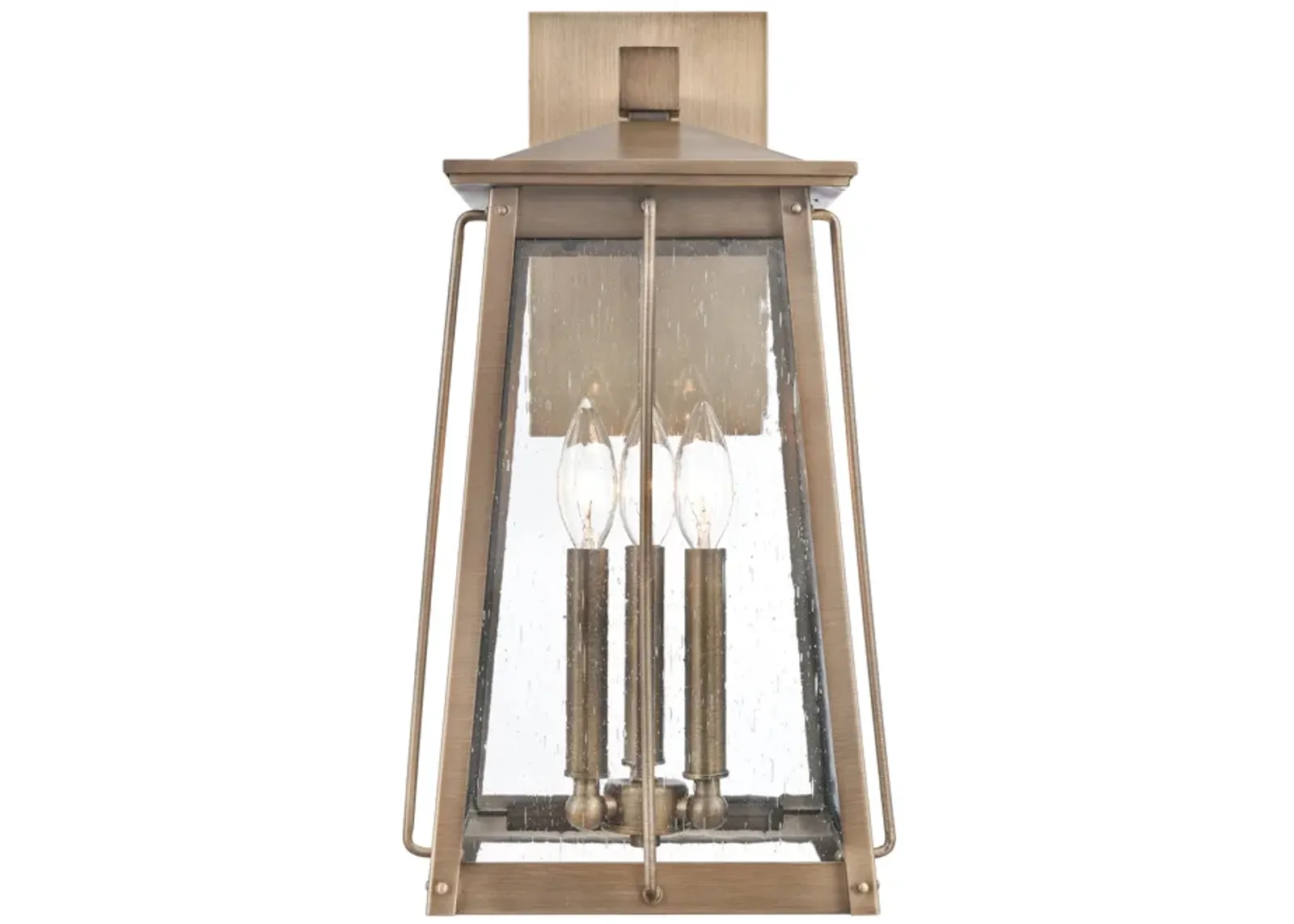 Kirkdale 19'' High 3-Light Brass Outdoor Sconce