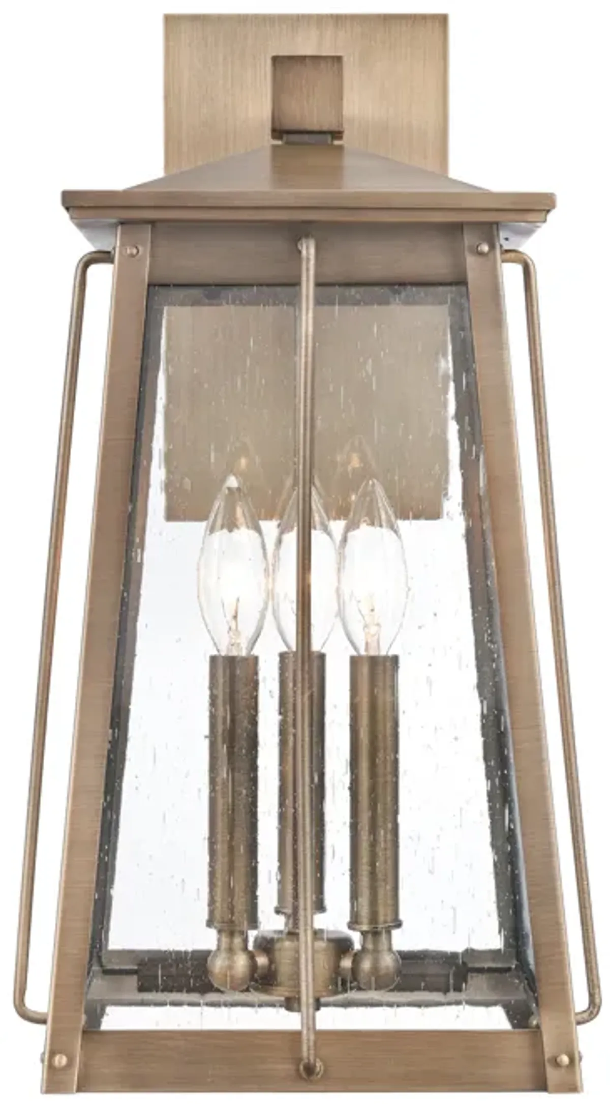 Kirkdale 19'' High 3-Light Brass Outdoor Sconce