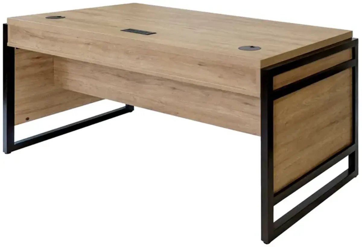 Mason 60" Writing Desk in Brown