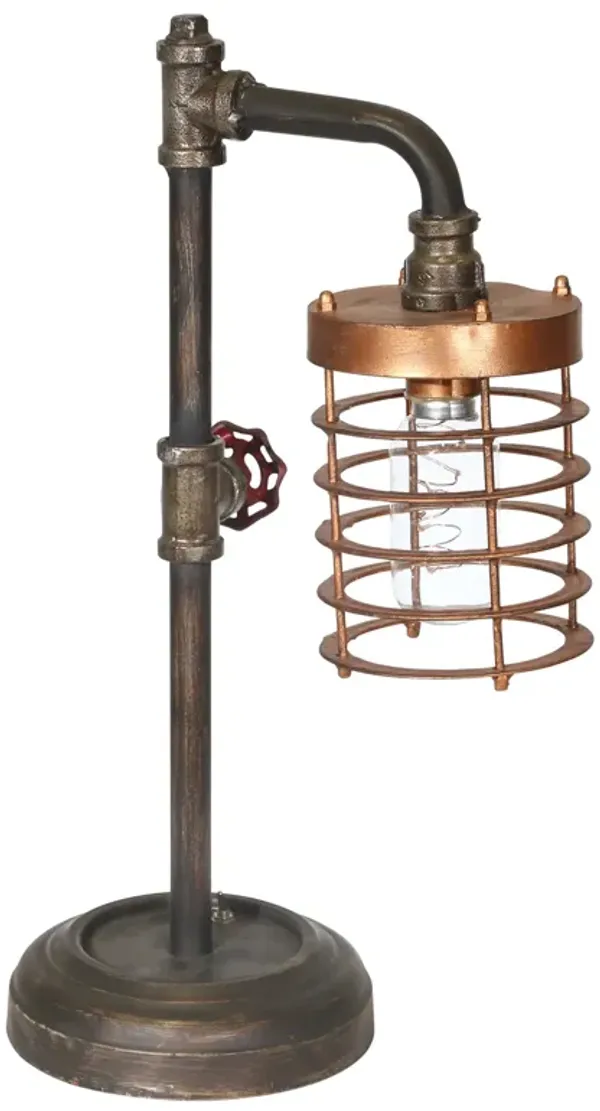 Metal Pipe Bo Rustic Lamp