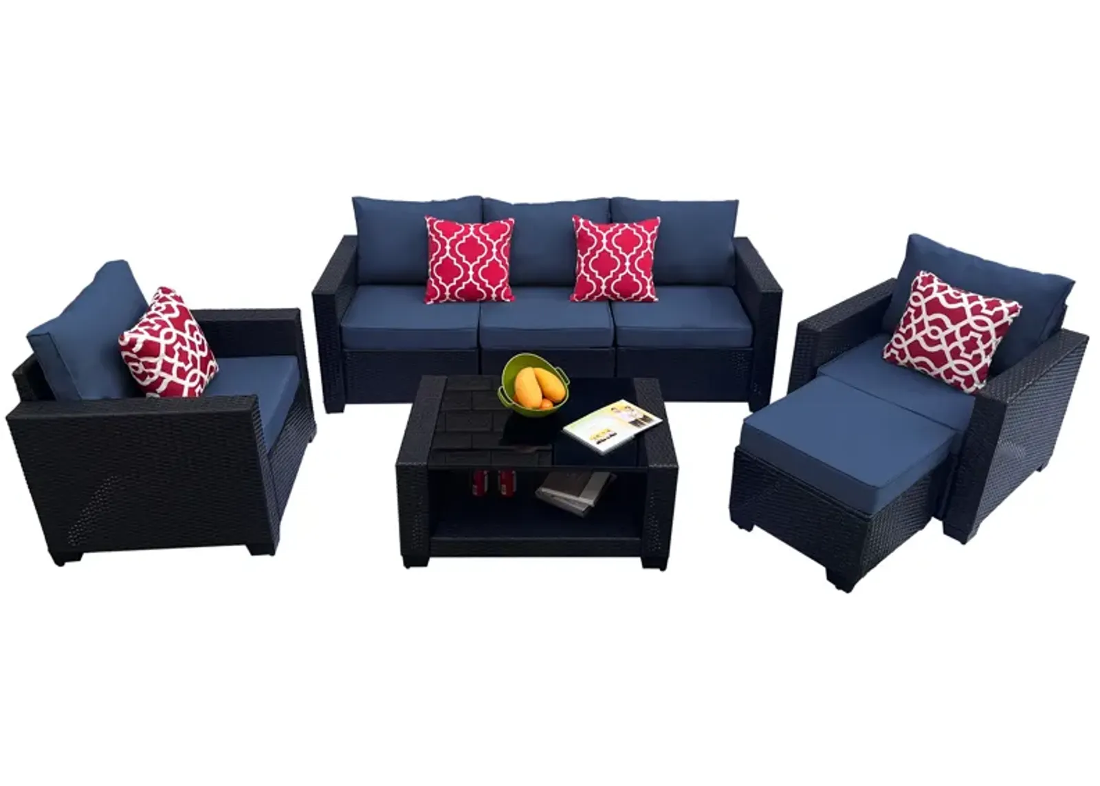 Merax Outdoor Furniture Sofa Sets and Coffee Table Set