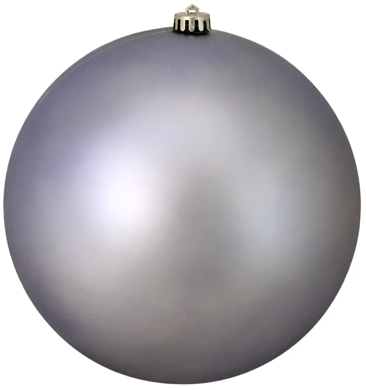 Gray Matte Shatterproof Christmas Ball Ornament 10" (250mm)