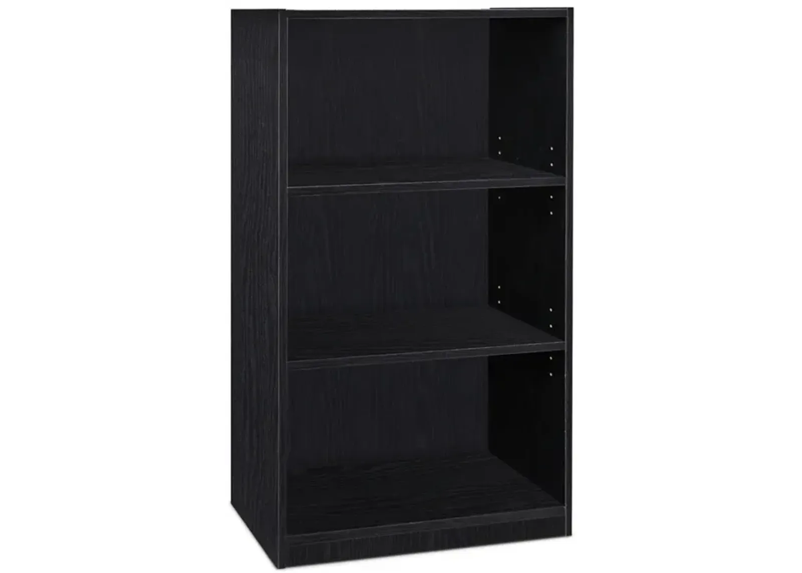 JAYA Simple Home 3-Shelf Bookcase, Black