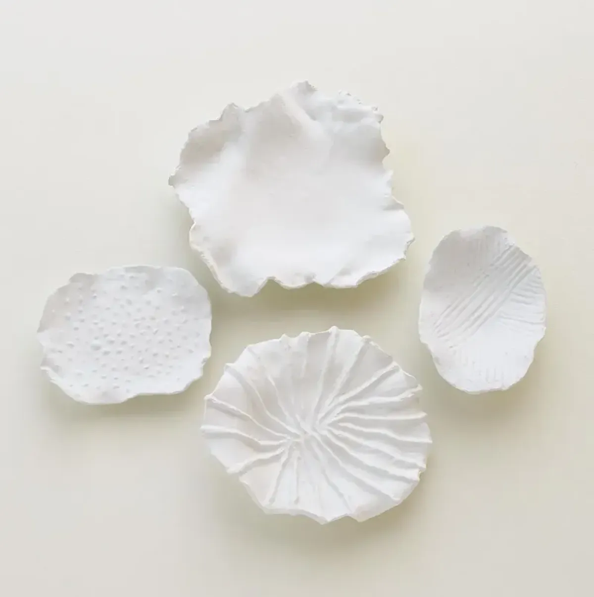 Maitake Wall Decor-curl-white