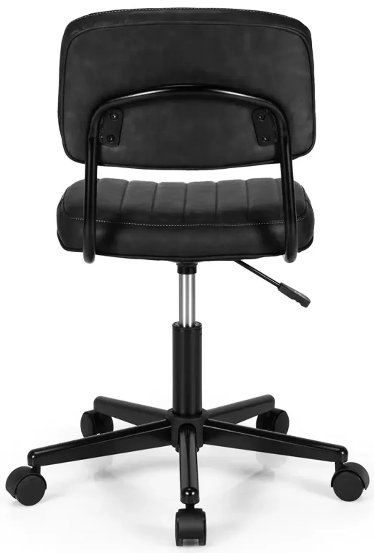 PU Leather Adjustable Office Chair  Swivel Task Chair with Backrest