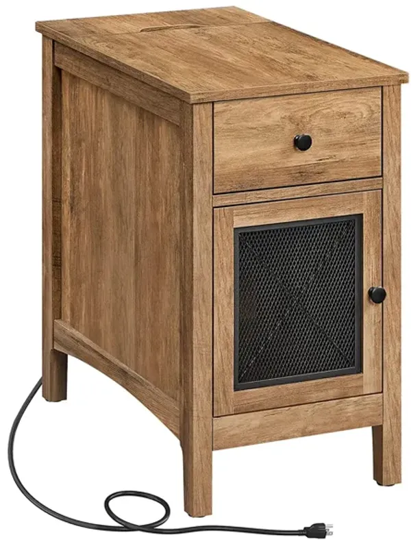 Hivvago End Table with USB Port